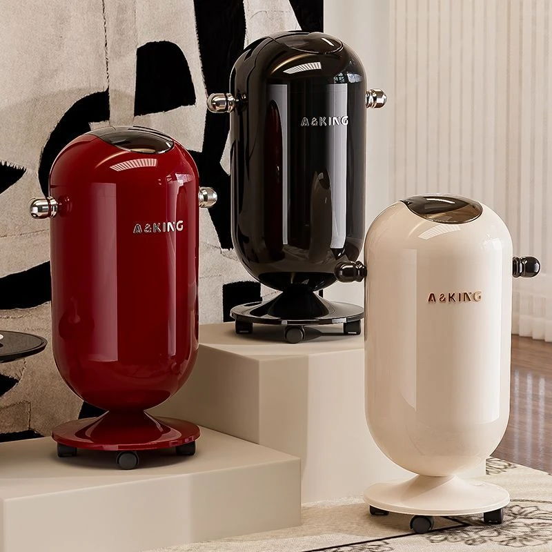 轻奢垃圾桶翻盖家用大容量收纳桶免弯腰可移动蛋形垃圾桶带盖防臭