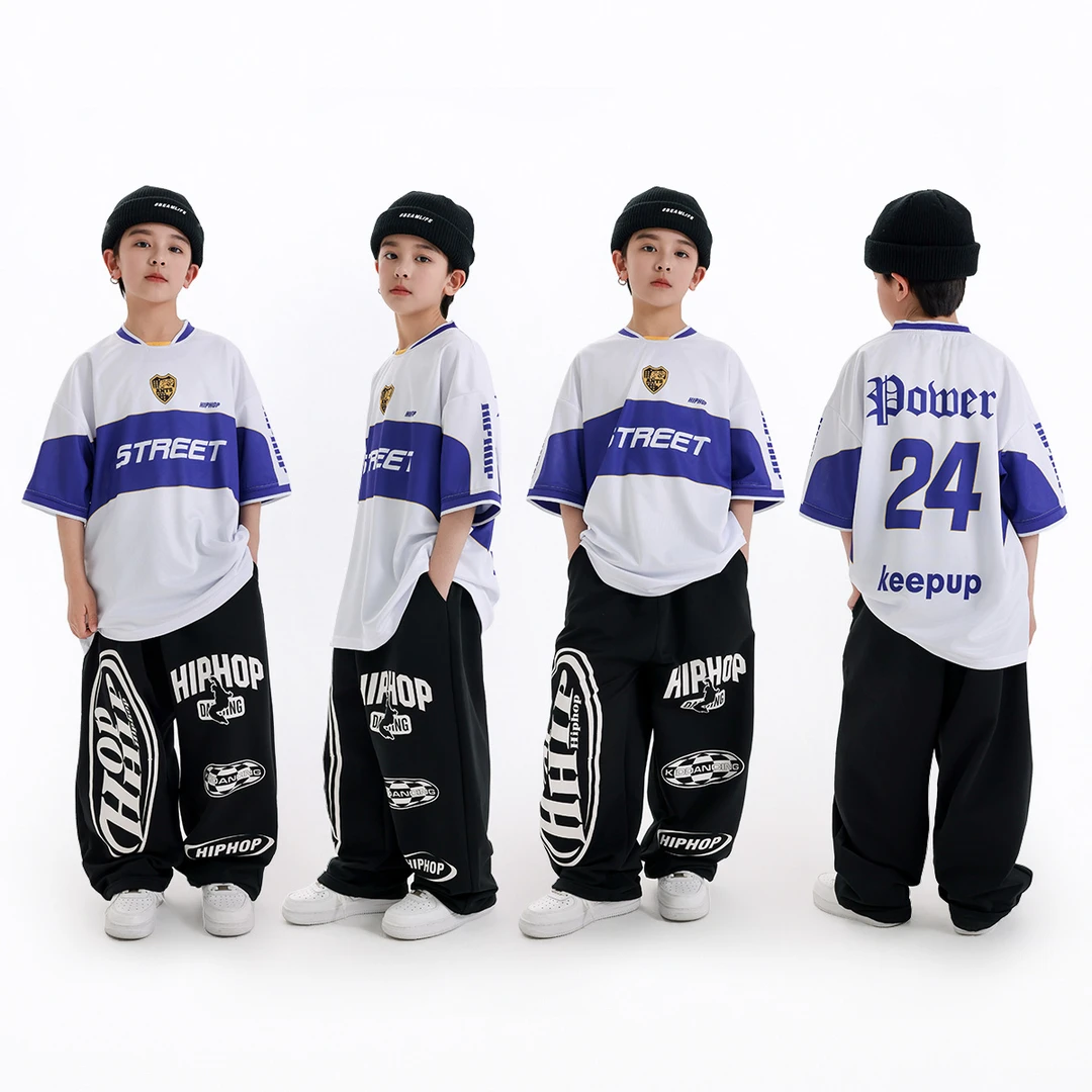 少儿街舞服装潮牌儿童潮牌套装少儿hiphop嘻哈演出服街舞儿童潮服