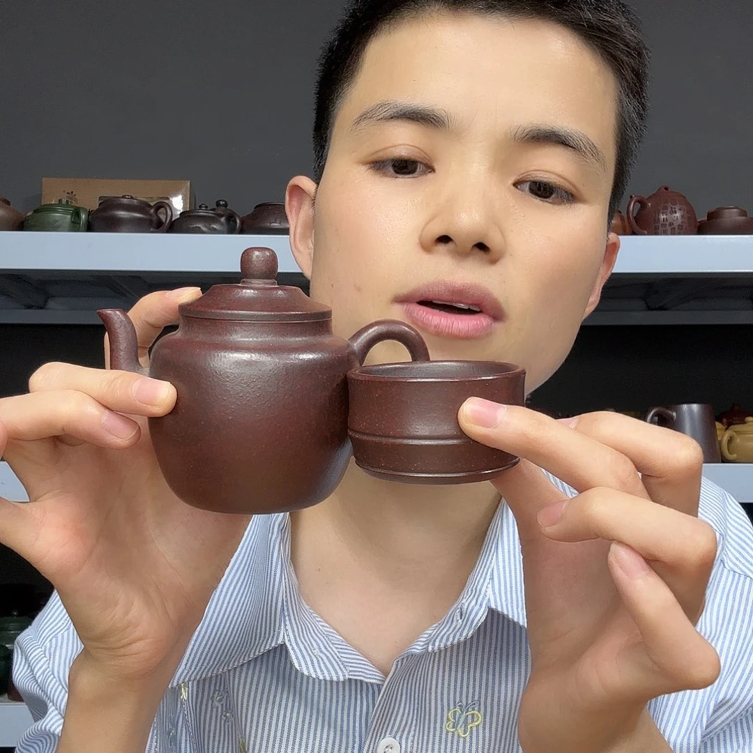 底槽青茶壶民间手艺人全手工制作