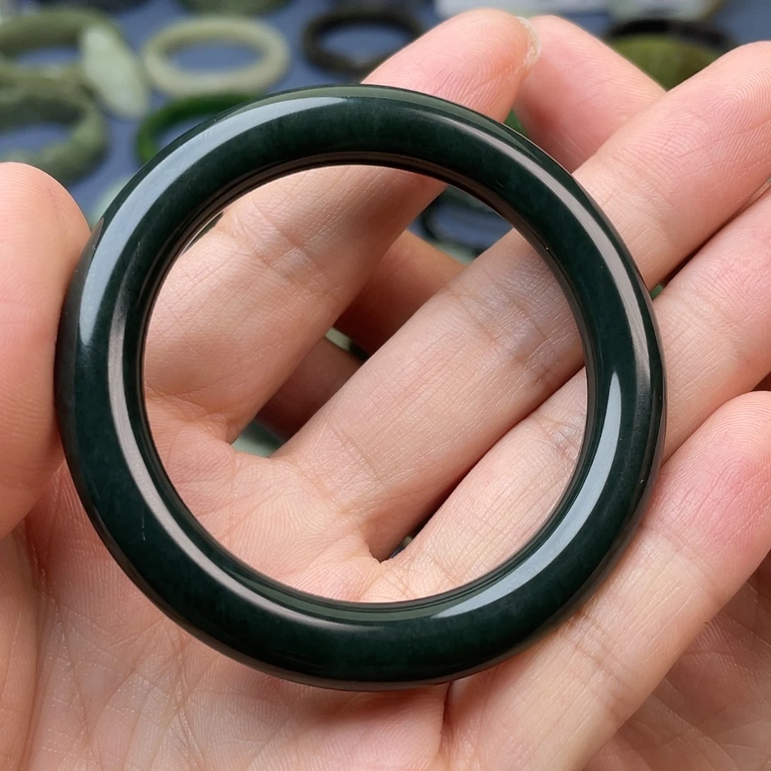 未镶嵌手镯和田玉（青玉）50.5mm