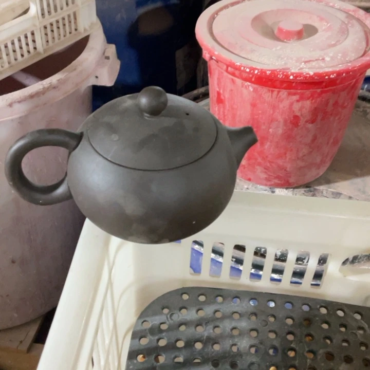 紫砂茶壶西施黑色