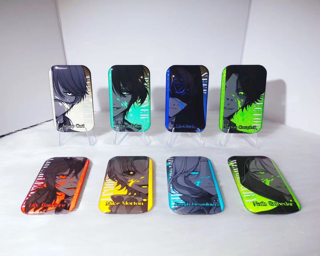 【拆盒】同人周边 恶人系列盲盒反光方形吧唧 亚克力普麻直播间代拆