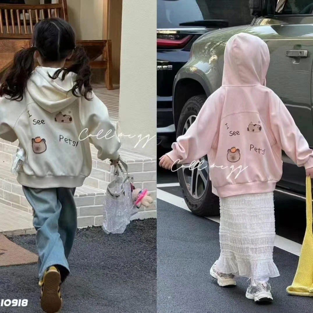 &苏珊&2025春夏新款外套卡通图案卡皮帕拉小可爱图案
