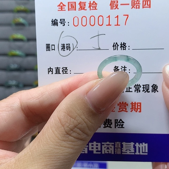 未镶嵌戒圈翡翠0117