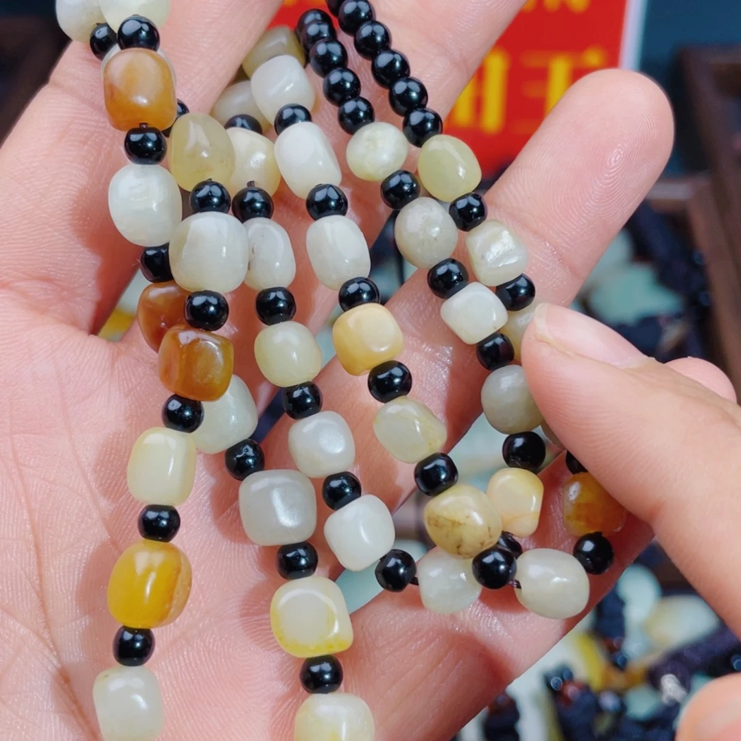 和田玉未镶嵌颈饰拍一发一