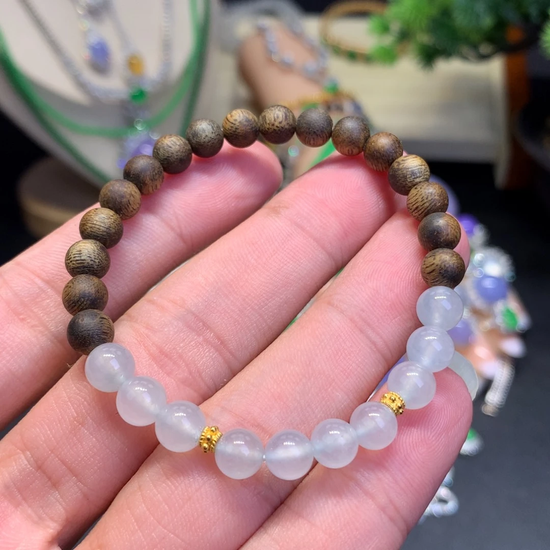 未镶嵌手链翡翠珠子