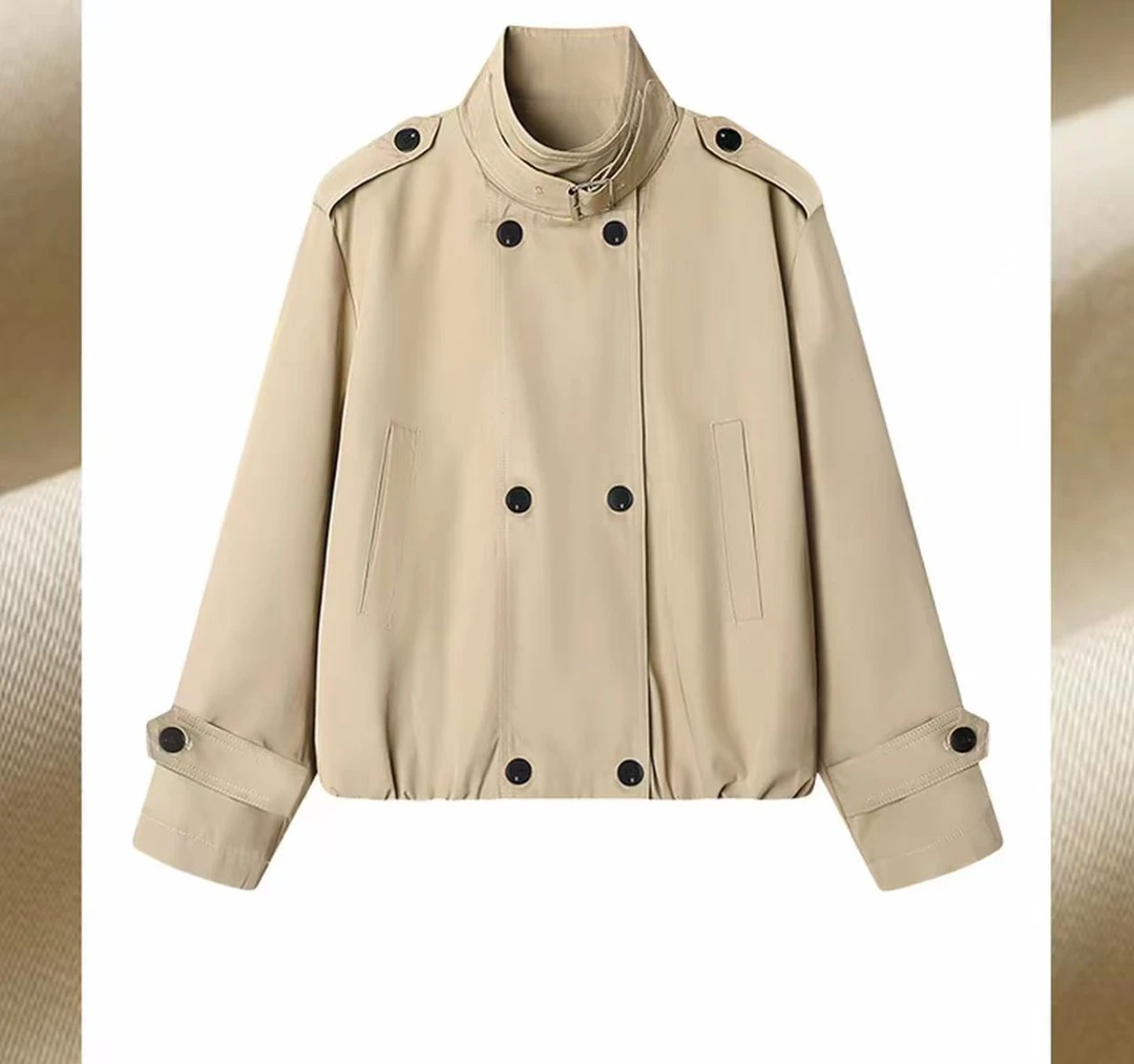 《优麦汇》Y5271秋款风衣设计感百搭时尚外套休闲女款