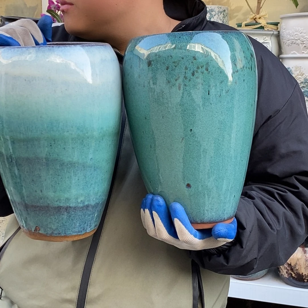 花盆紫砂口15高27处理俩个