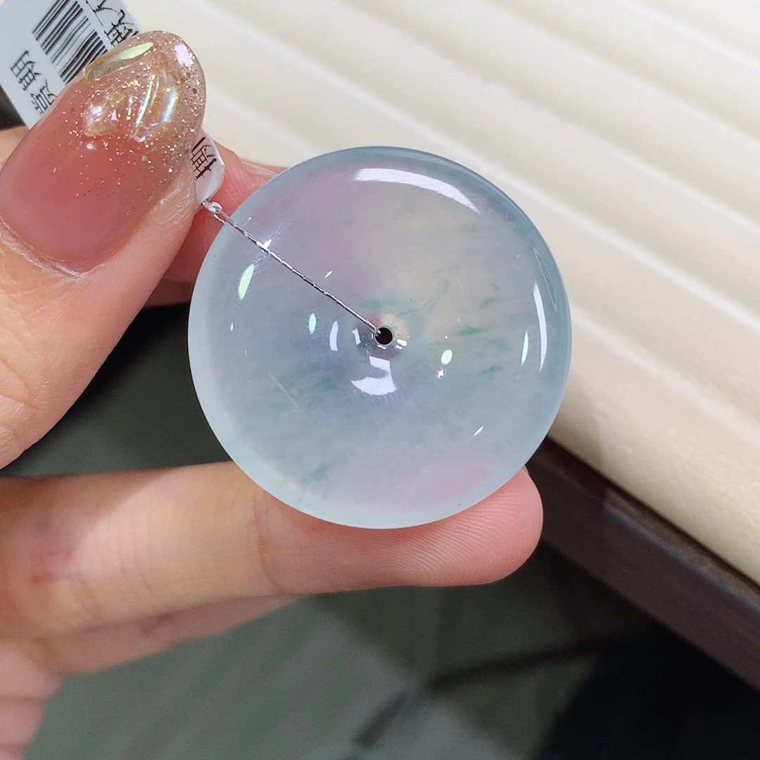 翡翠未镶嵌颈饰30-5.7