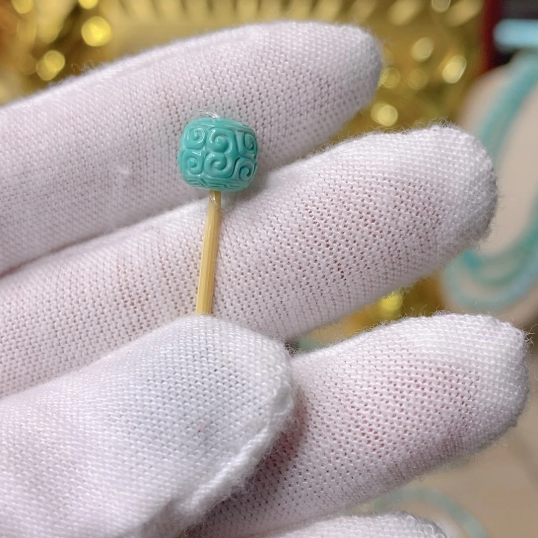 绿松石珠子未镶嵌