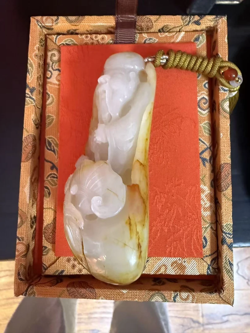 【晋博新物】【玉器】仙翁把件