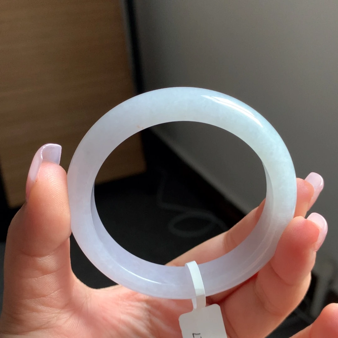 翡翠手镯未镶嵌5 冰粉春正圈捡漏