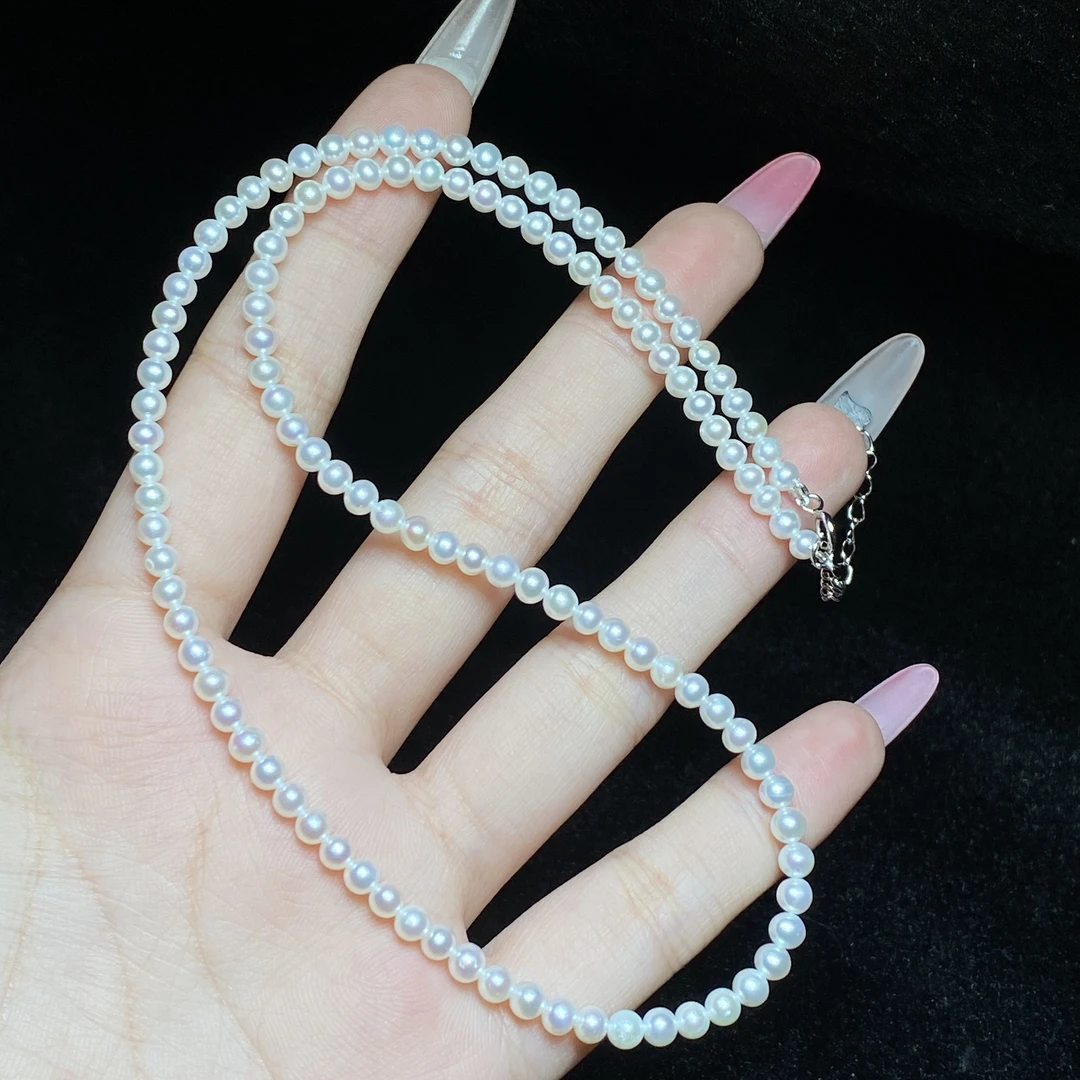 【小北好物】淡水珍珠项链约3mm+【多样性发一件】2QJ07X142