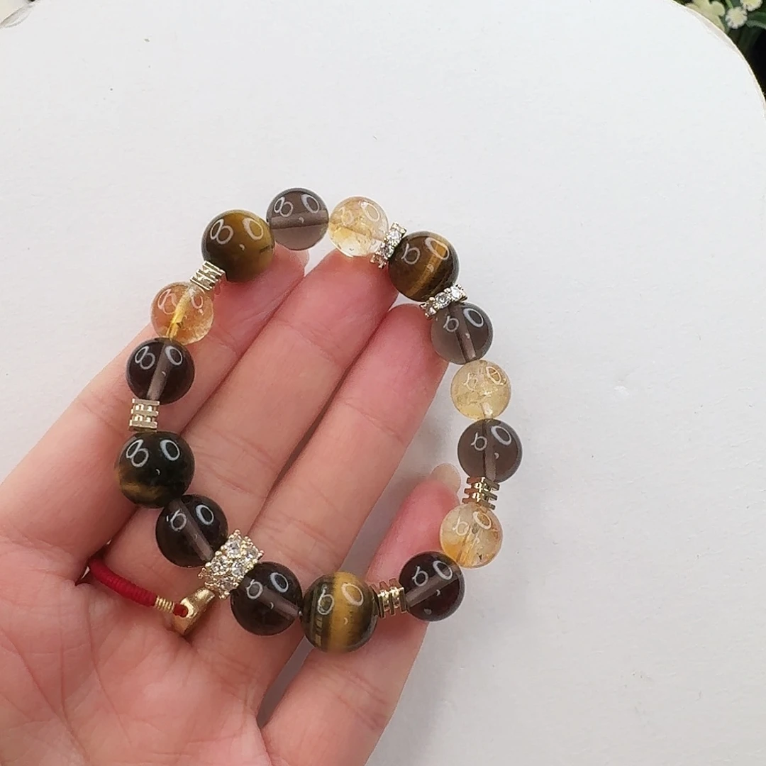 水晶手链未镶嵌虎眼石手串