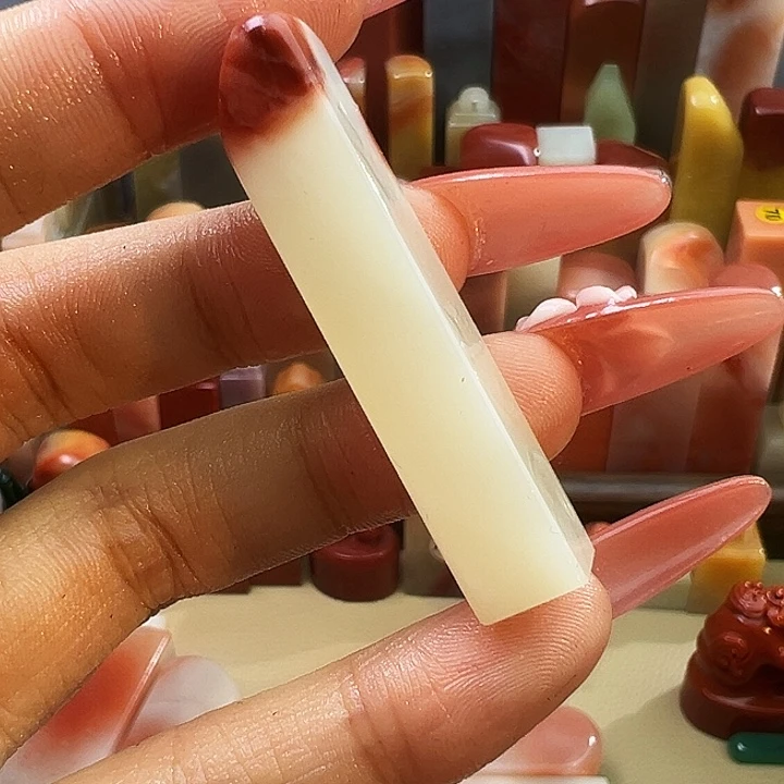 寿山石印石红巧头