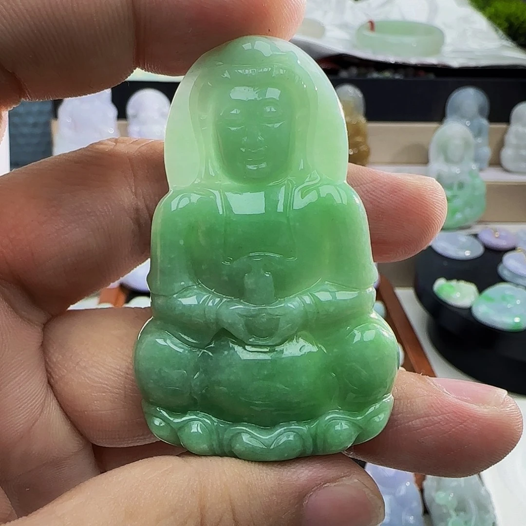 翡翠未镶嵌吊坠(不含链)@****z