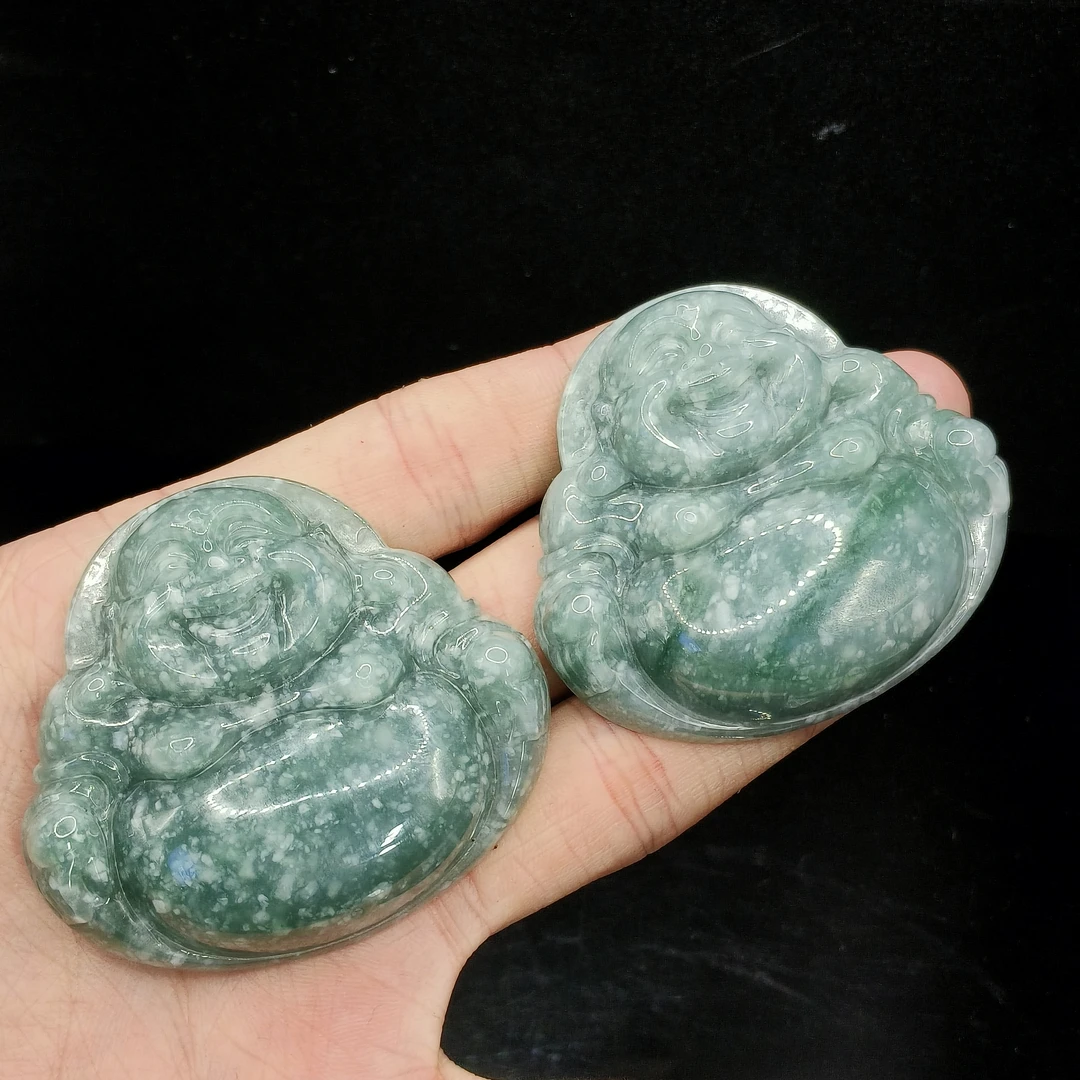 【李想精选】翡翠佛公吊坠赠绳子GS【多样性发其一】约49-54-11mm