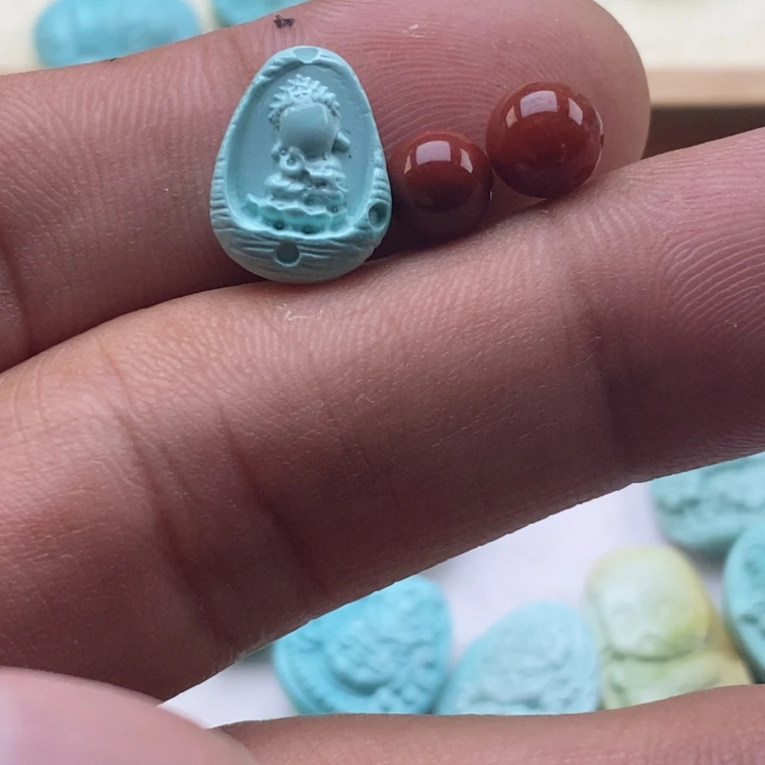 ****鸢未镶嵌南红玛瑙珠宝半成品