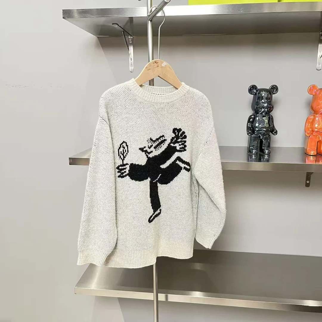 秋冬男童女童毛衫白点 9853高奢亲子系