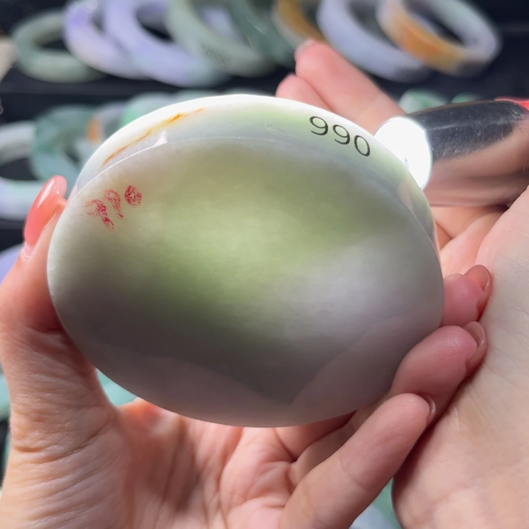 定制翡翠未镶嵌天然翡翠手镯