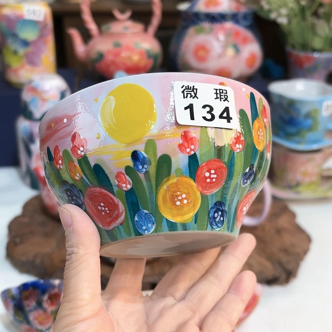 景德镇手绘高温釉下彩陶瓷茶具