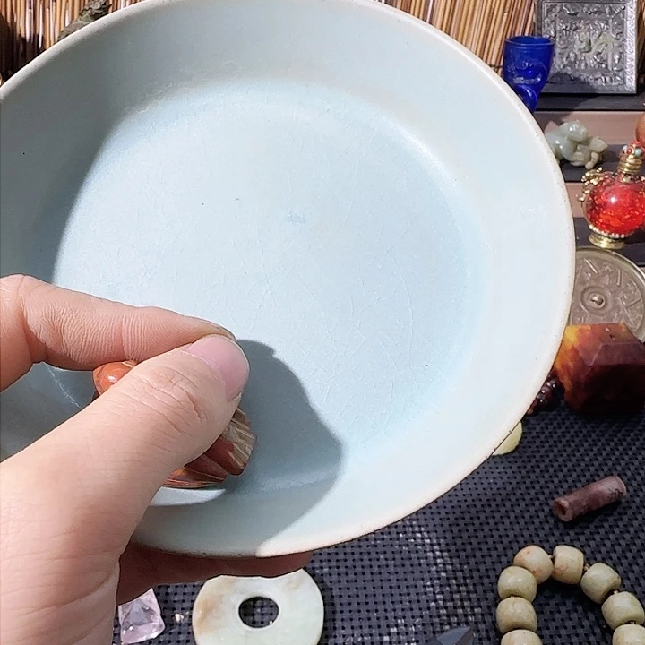 瓷片财神比赛摆件工艺技术233