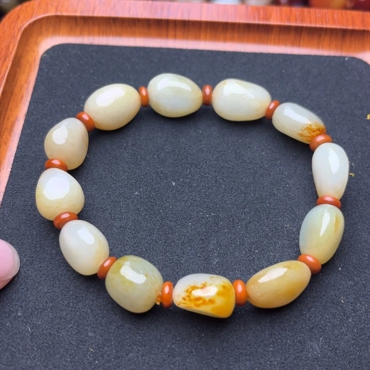 和田玉未镶嵌手链