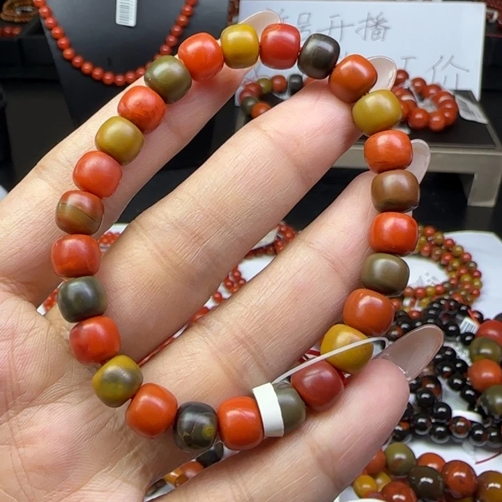 未镶嵌手链南红玛瑙天然包浆7mm