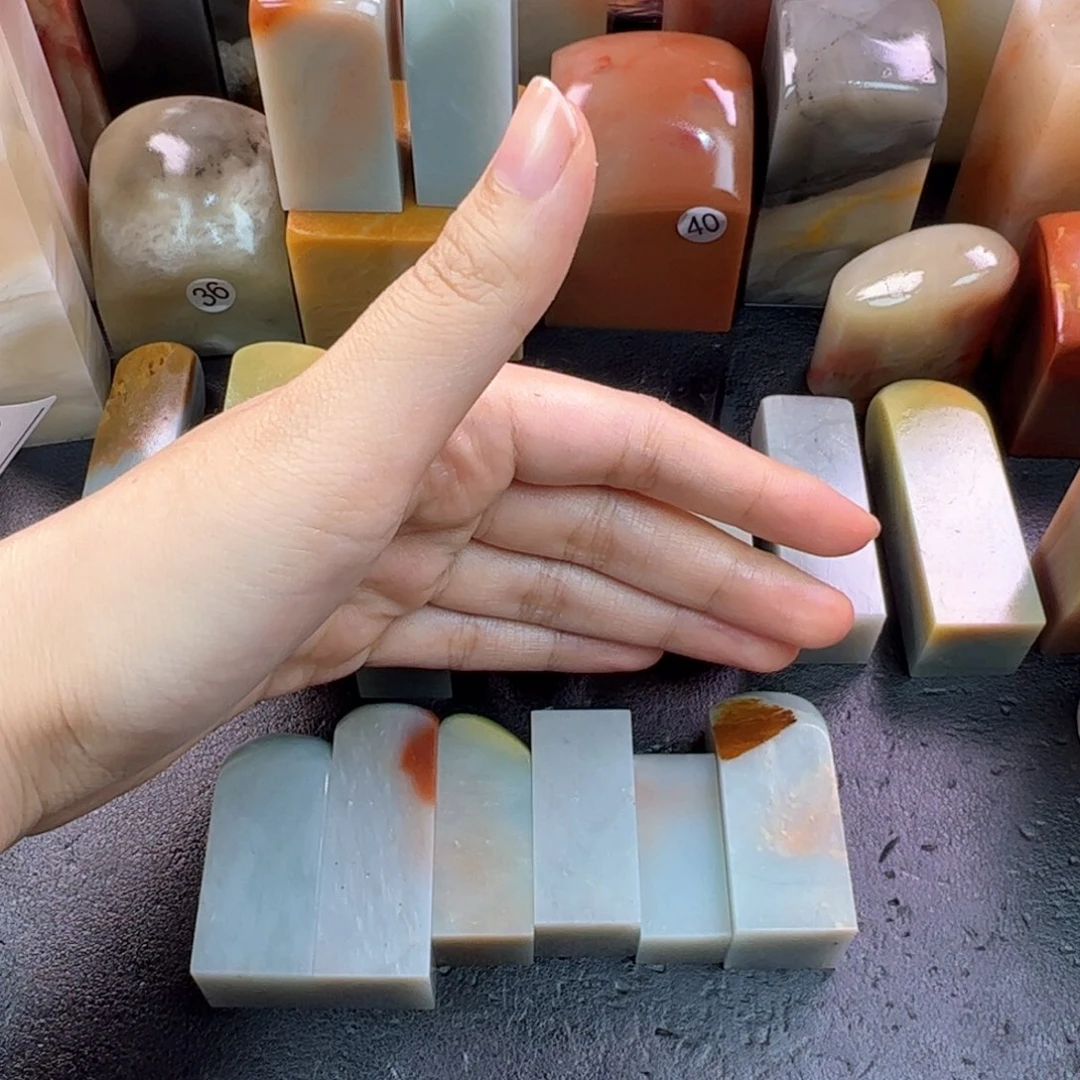 S****印石老挝石天青石6个