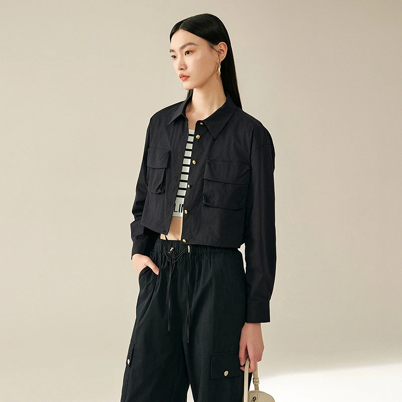 《力力淘专享》MOFAN摩凡秋新款黑色短外套MBW454108