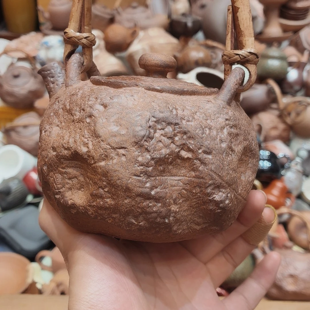 柴烧老岩泥高温茶器皿
