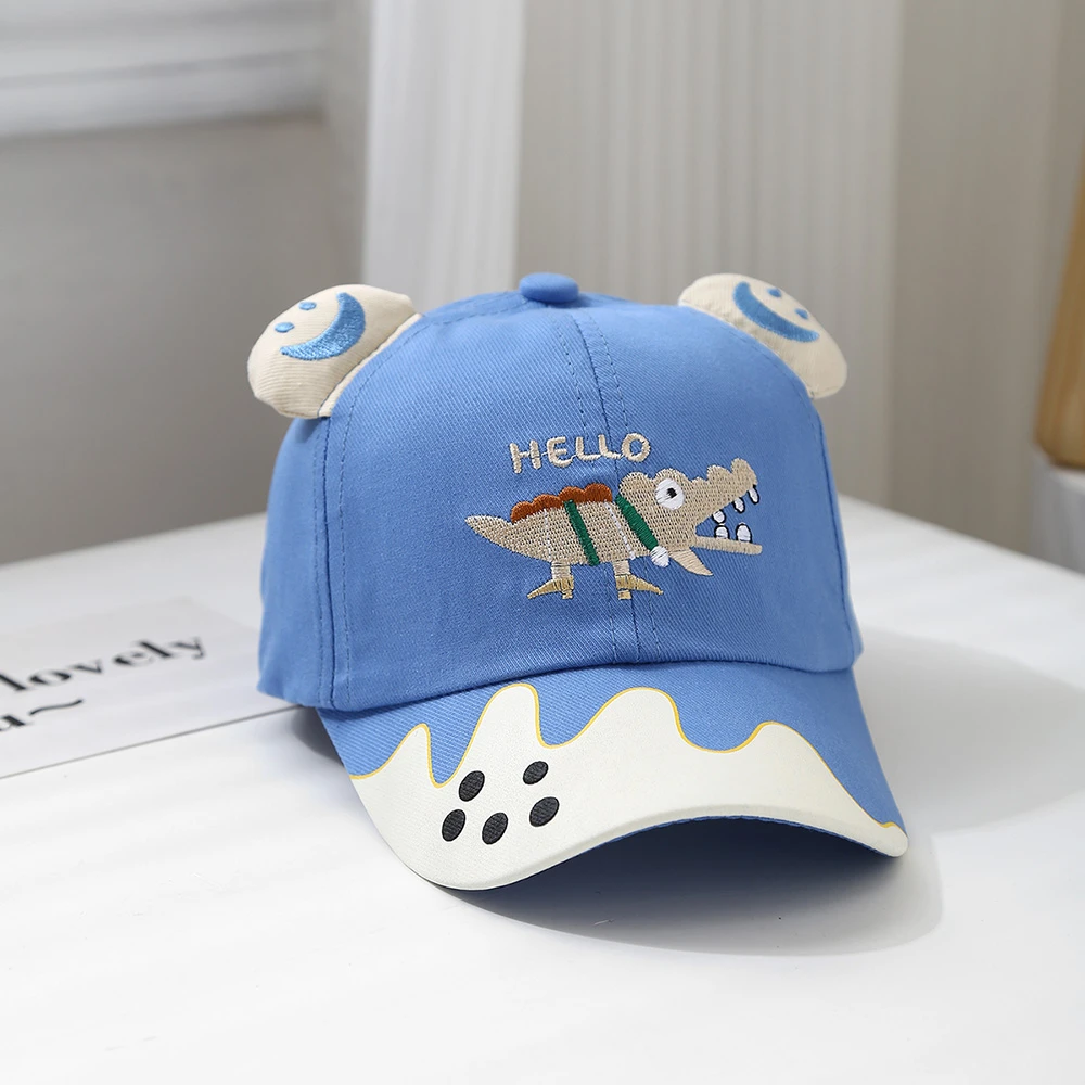 宝宝儿童帽子春秋季男童可爱卡通鸭舌帽女童防晒棒球帽遮阳帽夏潮