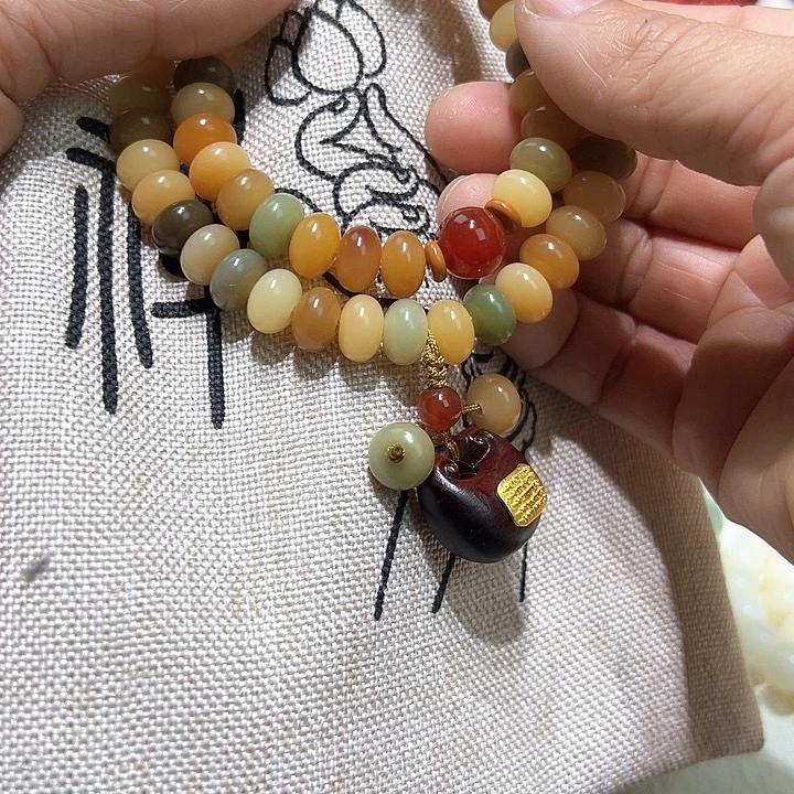 菩提根/象牙果吊坠6×9算盘珠敦煌