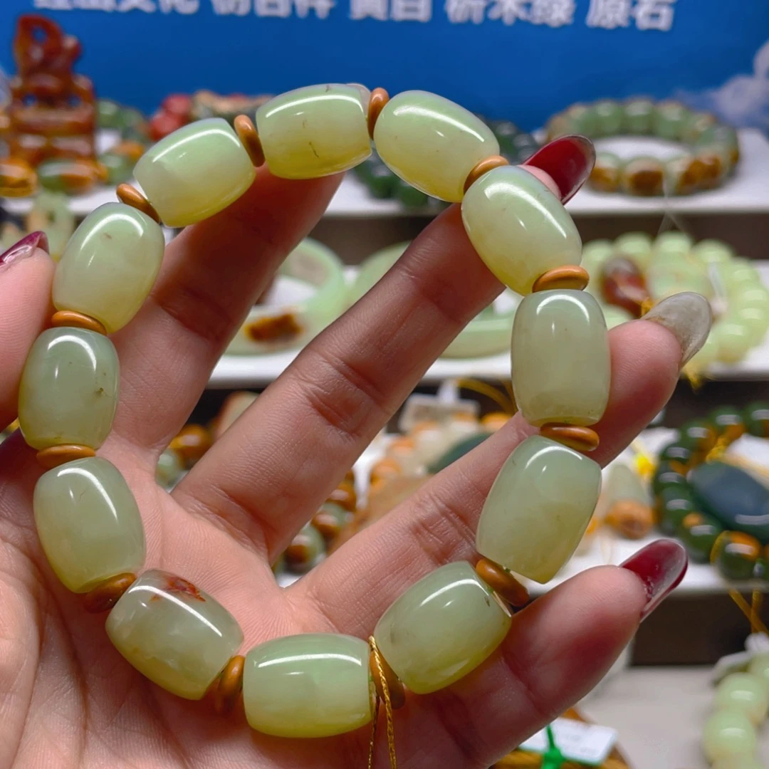 未镶嵌手串透闪石质玉