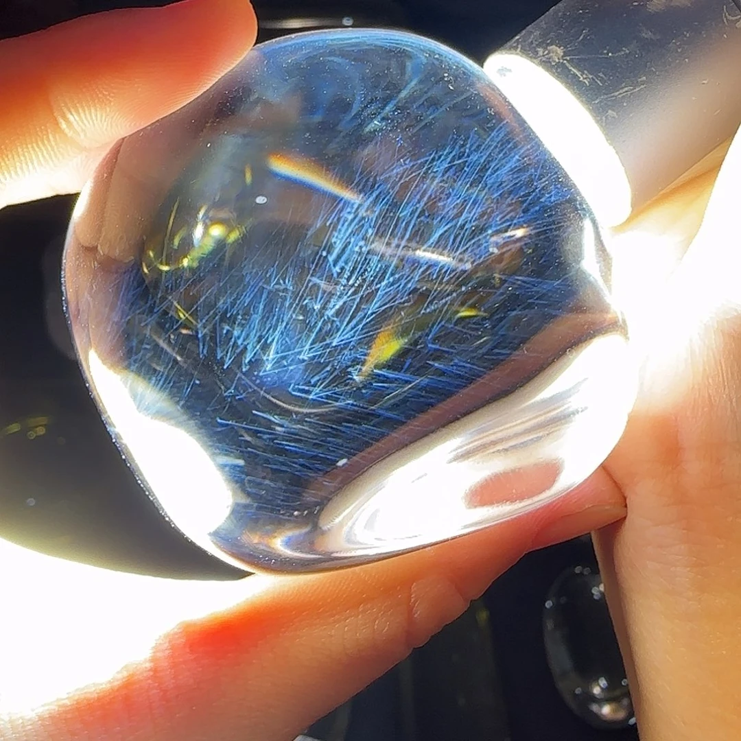 水晶天然摆件未镶嵌月*