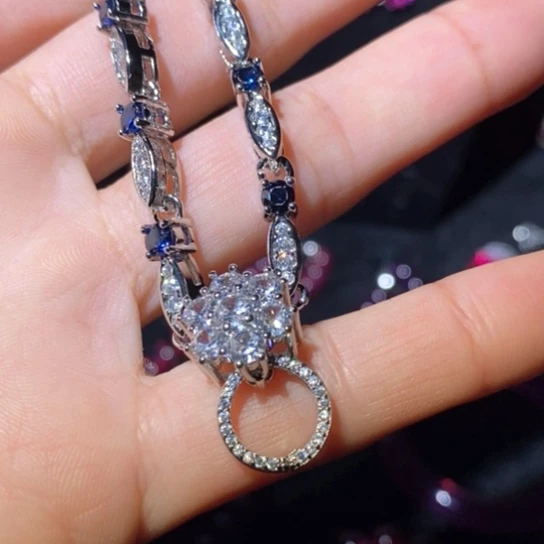 红宝石戒指银S925镶嵌