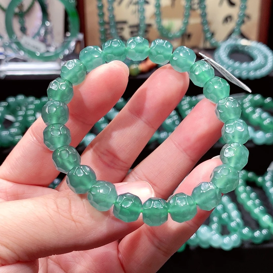 翡翠未镶嵌手链卡9.7