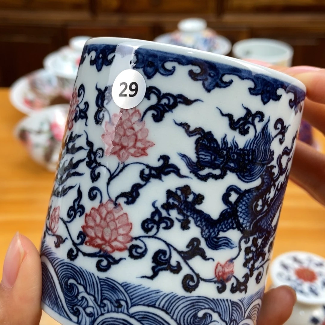 手绘现代茶具非古董