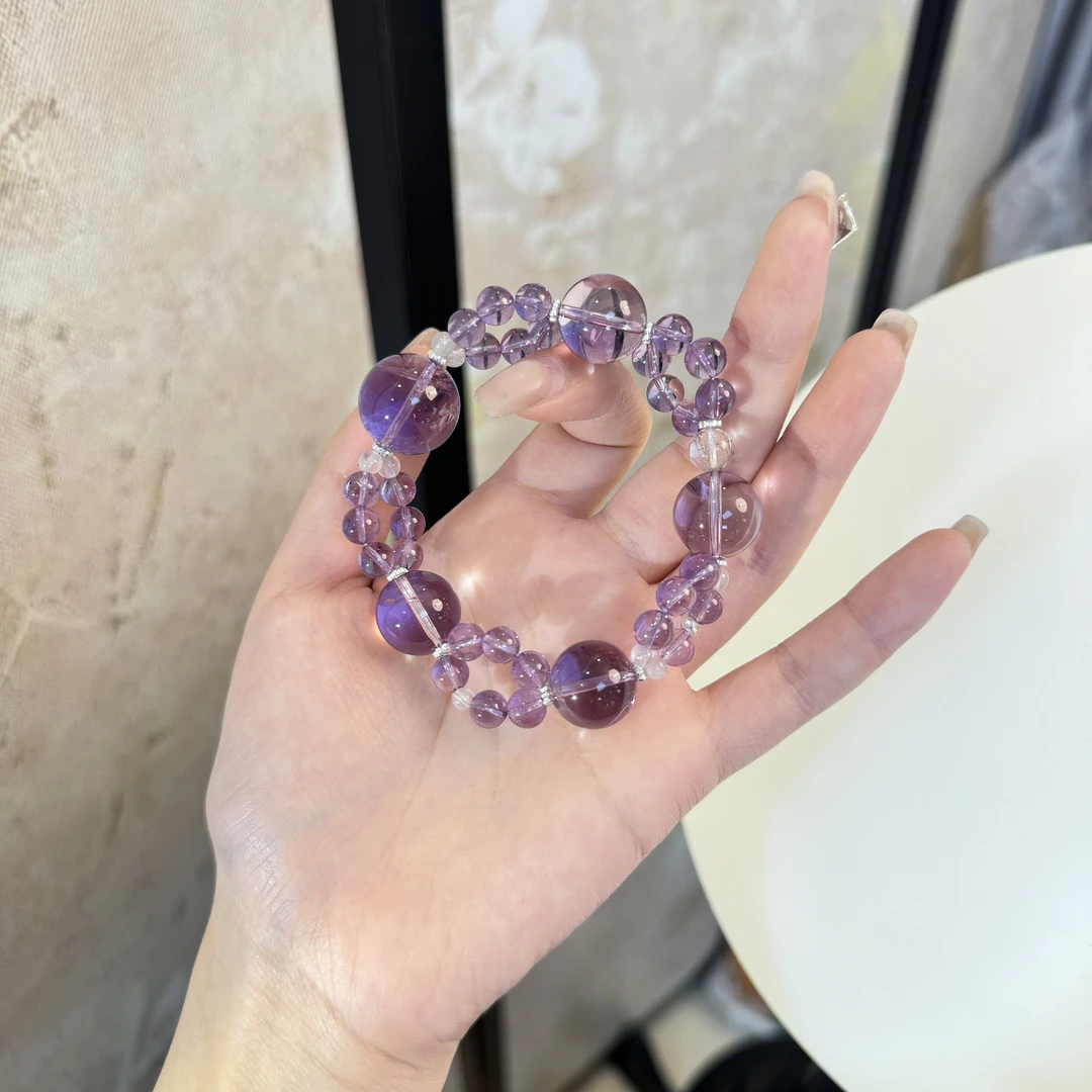 *幽紫星芒*巴西紫水晶手串手链A
