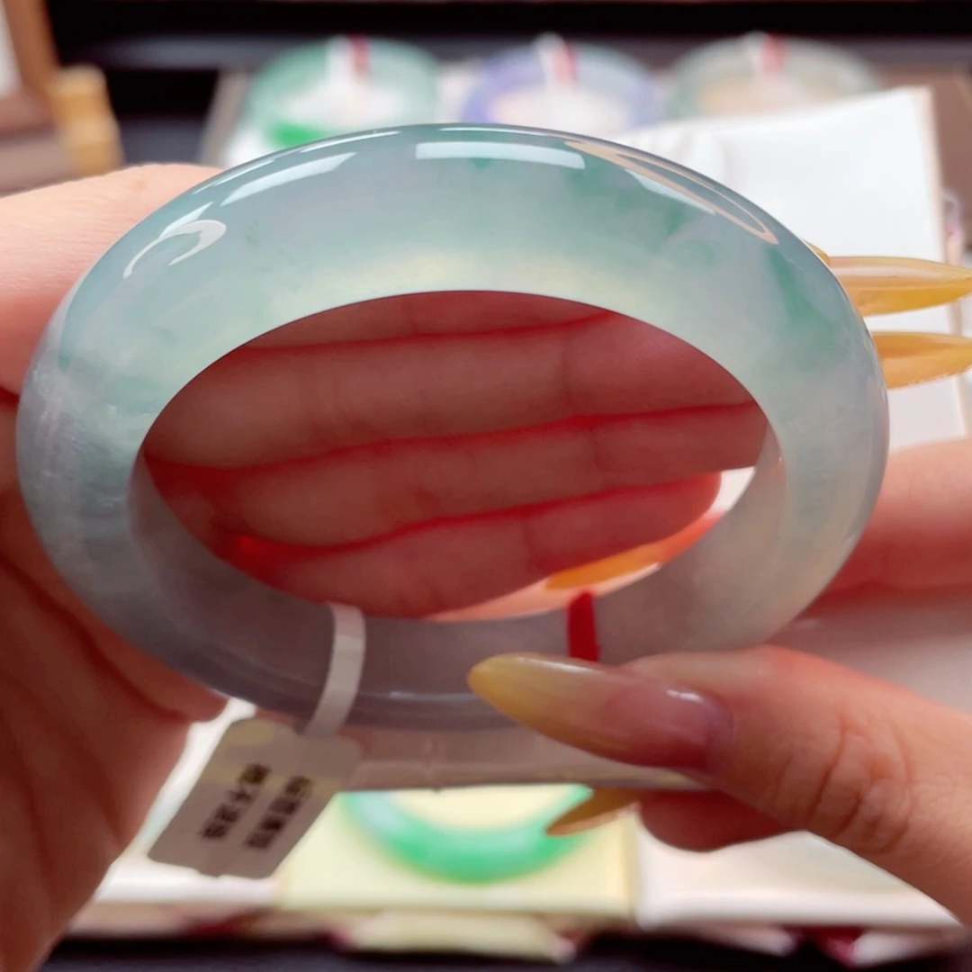 翡翠手镯未镶嵌5354圈9932