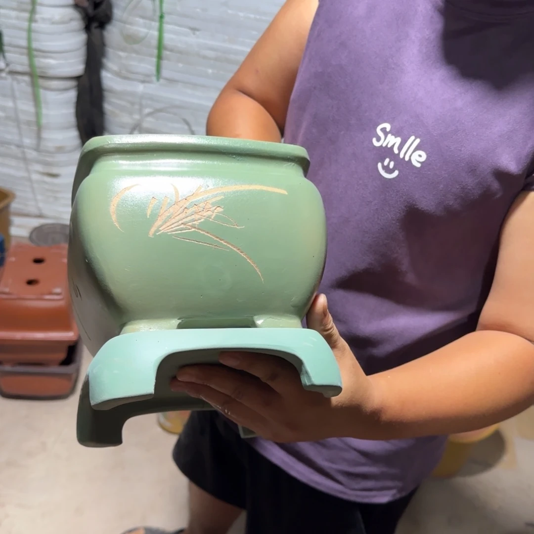 紫砂花盆口径20.20口径