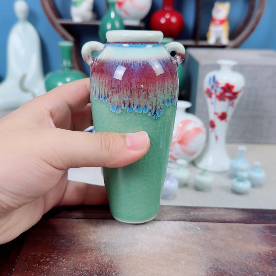 陶瓷手工小花器摆件