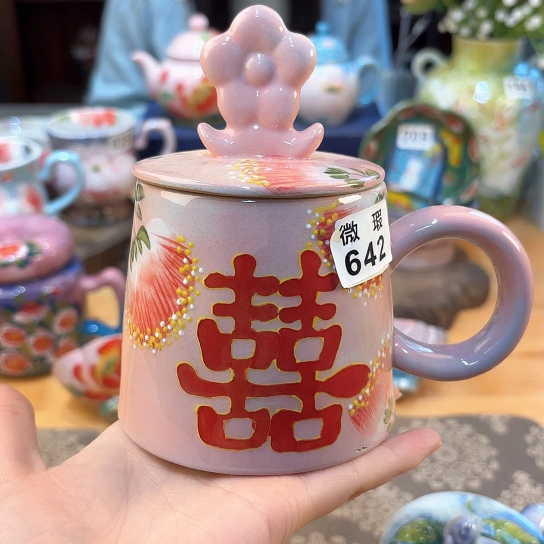 景德镇手绘高温釉下彩陶瓷茶具