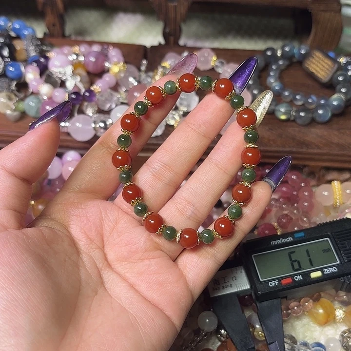 玛瑙/玉髓未镶嵌手链金薇薇