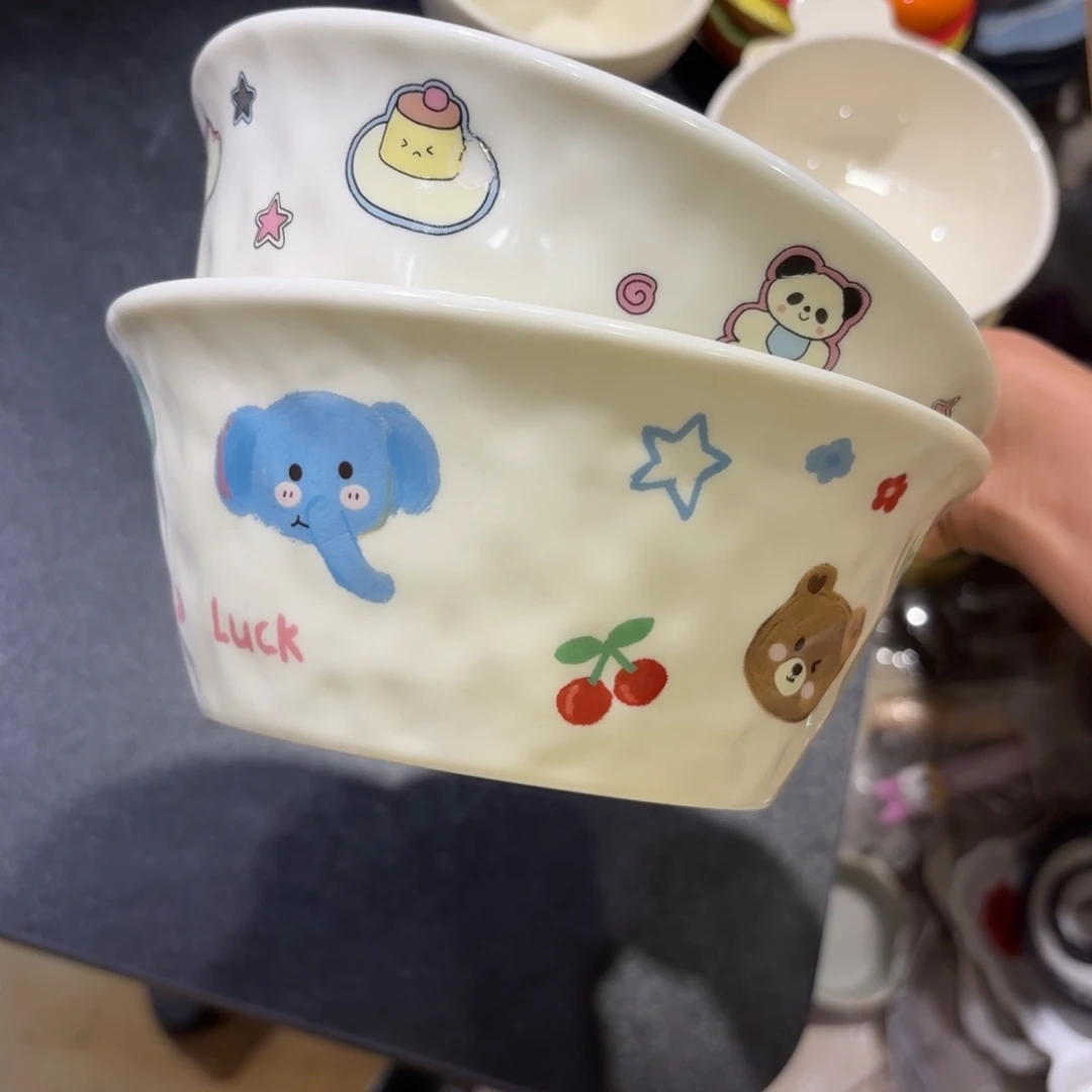 瓷两个汤饭碗两个