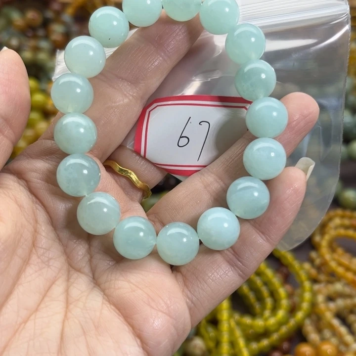 蛇纹石玉未镶嵌手链