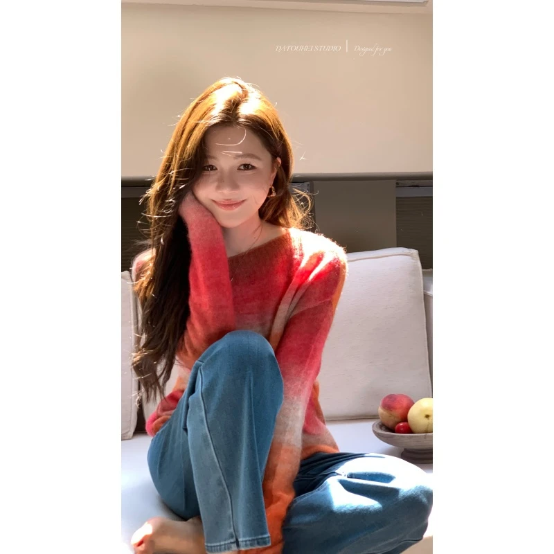 【DATOUHEI 秋季新品】“梦幻薄雾”2025秋渐变毛衫D225X14051