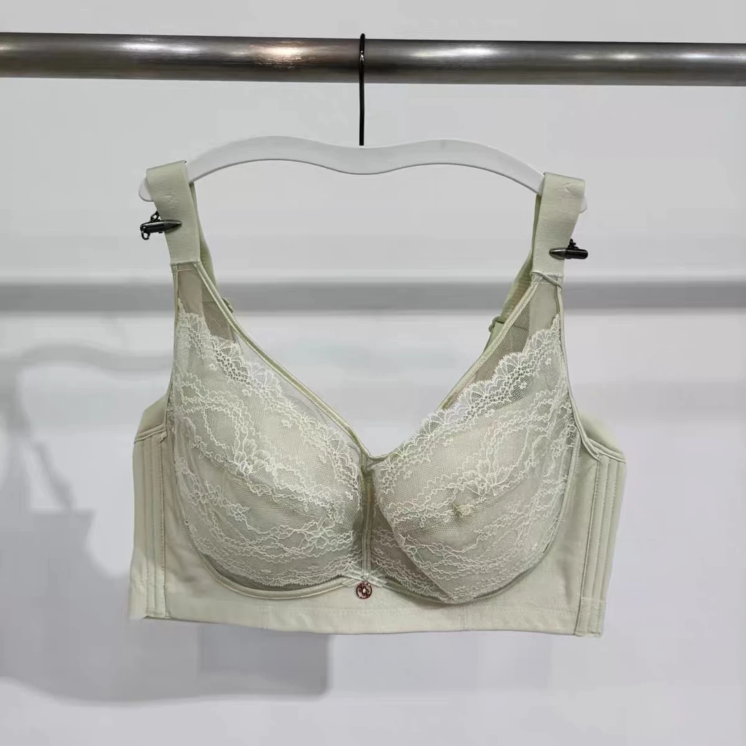 薄款软钢圈内衣CD杯聚拢上托防下垂性感蕾丝大胸显小文胸罩66135