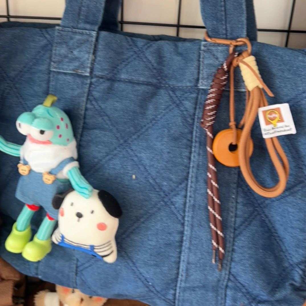 兜兜家牛仔夹棉大推特包