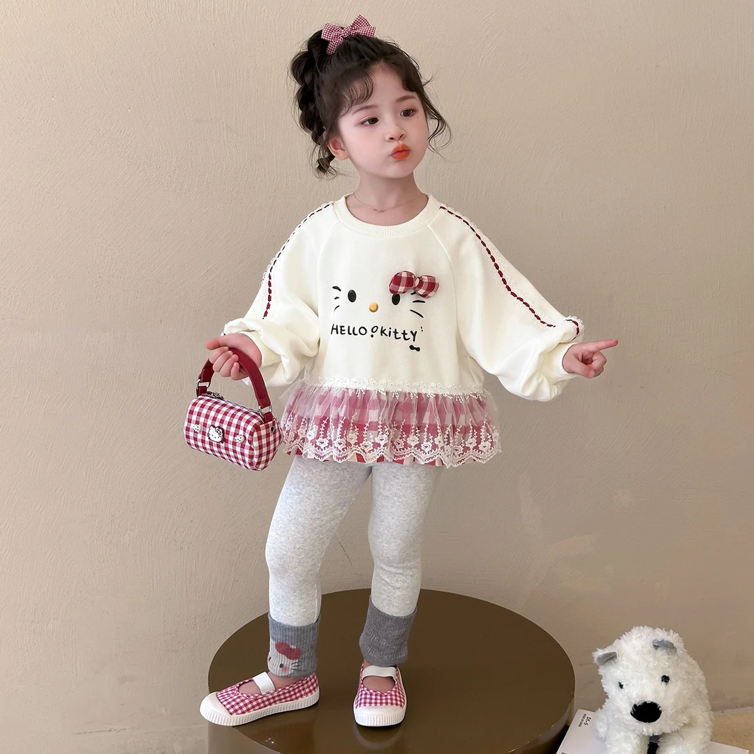 女童秋装套装2025新款4-6岁幼儿园潮款小童女宝春秋季休闲两件套